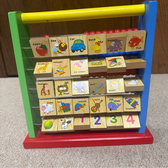 Multicolor Alphabet Learning Abacus - Picture 2 of 12